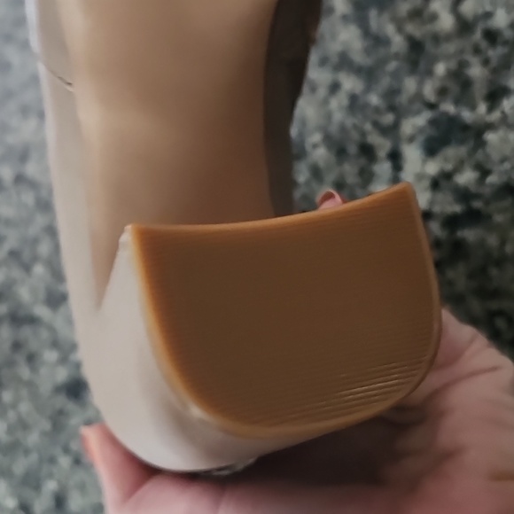 JustFab Ilsa Platform Heeled-Booties Taupe Size 10 - Picture 12 of 14